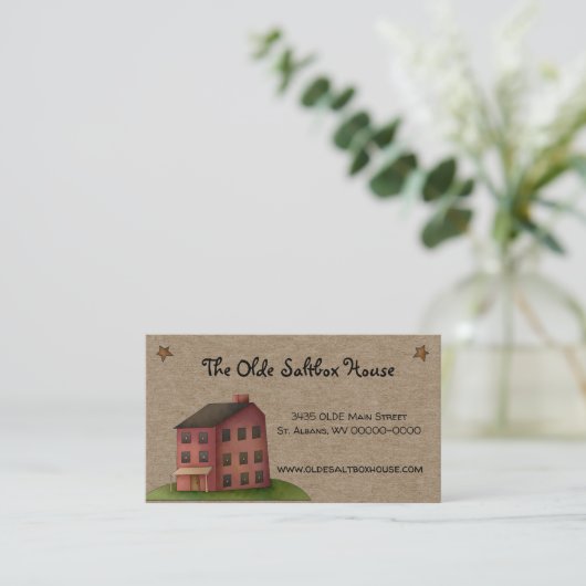 サルトボ素朴ックス初期のハウスカントリークラフト 名刺 (スタンド正面)