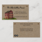 サルトボ素朴ックス初期のハウスカントリークラフト 名刺 (正面/裏面)