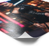 サルトリーセクシーパンクモホークレザーベイン通り フォトプリント            (角)