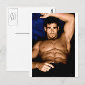 サルトリーマンオンベッド – オリジナル絵を描ズ ポストカード (正面/裏面)