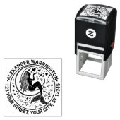 サルトリーマーメイドクレセントムーンネーム差出人住所 セルフインキングスタンプ (インサイチュ)