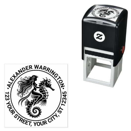 サルトリーマーメイドライディングシーホース名差出人住所 セルフインキングスタンプ (インサイチュ)