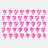 サルトリーマーメイドライディングシーホースDIYカラーB、HP、REB ラッピングペーパーシート (正面3)