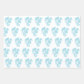 サルトリーマーメイドライディングシーホースDIYカラーB、HP、REB ラッピングペーパーシート (正面3)