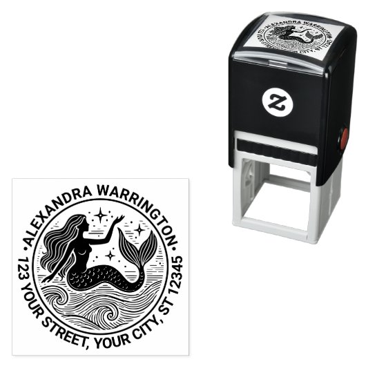 サルトリーマーメイド海波名差出人住所 セルフインキングスタンプ (インサイチュ)