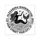 サルトリーマーメイド海波名差出人住所 セルフインキングスタンプ (デザイン)