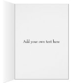 サルトリーレディーヴァマニキュア頭花瓶グリーティングカード (内側 (右))