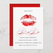 サルトリーレ独身のッドバレンタインデーパーティの招待状 招待状 (正面/裏面)