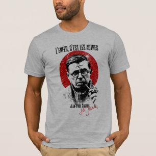 サルトル・レンファー・セスト・レ・オートル地獄は他の糞である Tシャツ