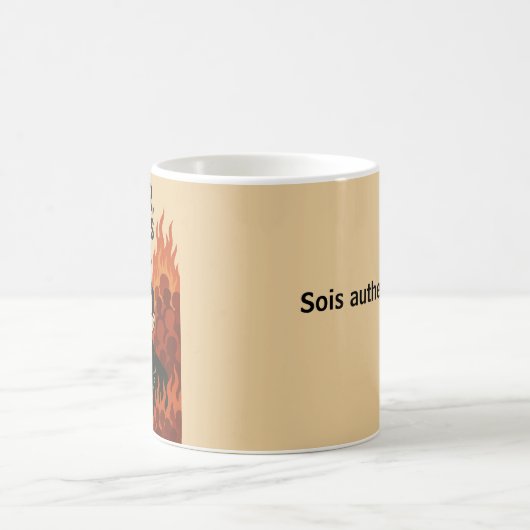 サルトル、地獄は他人である。クラシックマグ、330ml コーヒーマグカップ (中央)