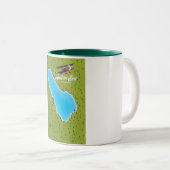 サルトンシーカリフォルニアの米国の地図 ツートーンマグカップ (正面右)