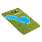 サルトンシーカリフォルニアの米国の地図 マグネット (右側)