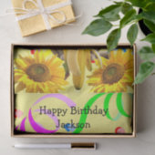 サルハッピーバースデーティッシュペーパー 薄葉紙 (ギフト)