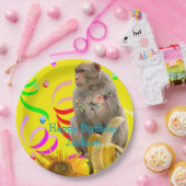 サルハッピーバースデー紙プレート ペーパープレート (パーティー)