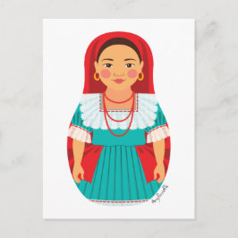 サルバドランマトリョシカ葉書 ポストカード