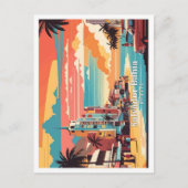サルバドールバイアブラジポップ・アートのルアートトラベルイラストレーション ポストカード (正面)