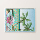 サルバドールブラジルヴィンテージスタイル旅行ポスター。 ジグソーパズル (横)