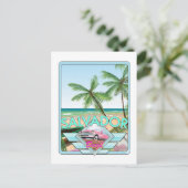 サルバドールブラジルヴィンテージスタイル旅行ポスター。 ポストカード (スタンド正面)