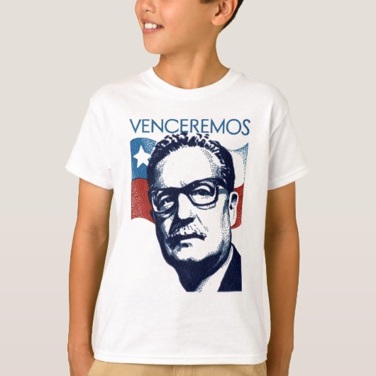 サルバドール・アジェンデ- Venceremos Tシャツ (正面)