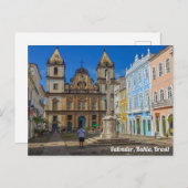 サルバドール、バイア、ブラジル、プラザ ポストカード (正面/裏面)