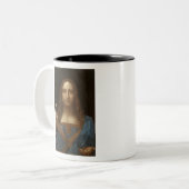 サルバーター絵画・ムンディ、キリスト・ヴィンチ ツートーンマグカップ (正面左)