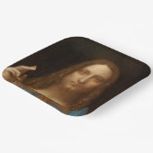 サルバーター・ムンディ(世界の救い主)(ダ・ヴィンチ) ペーパープレート (傾斜あり)