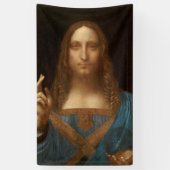 サルバーター・ムンディ(世界の救い主)(ダ・ヴィンチ) 横断幕 (縦)