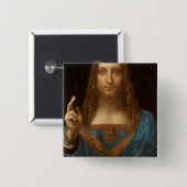 サルバーター・ムンディ（世界の救い主）（ダ・ヴィンチ） 缶バッジ (正面&裏面)