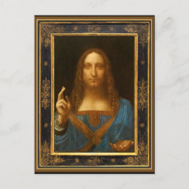 サルバーター・ムンディbyレオナルド・ダ・ヴィンチ1500年頃 ポストカード