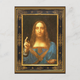 サルバーター・ムンディbyレオナルド・ダ・ヴィンチ1500年頃 ポストカード