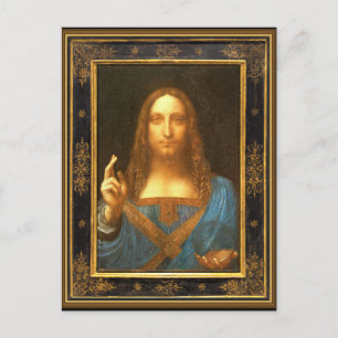 サルバーター・ムンディbyレオナルド・ダ・ヴィンチ1500年頃 ポストカード