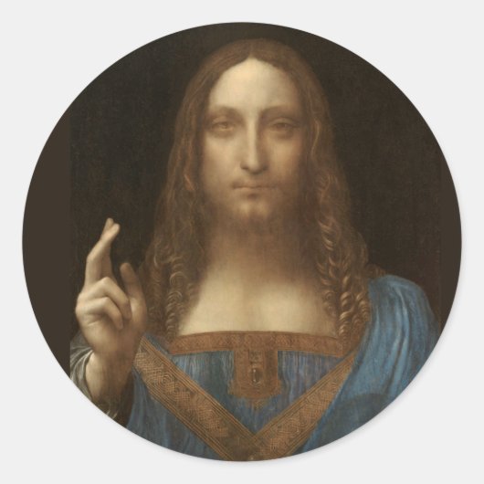 サルバーター・ムンディbyレオナルド・ダ・ヴィンチ1500年頃 ラウンドシール (正面)