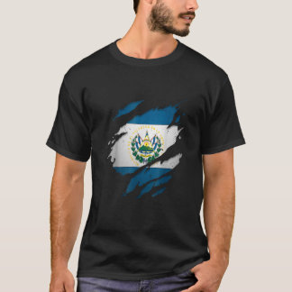 サルバ誇りを持ったドリアン・エルサルバドル祝国旗 Tシャツ