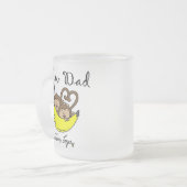 サルパパの双子Tシャツとギフト フロストグラスマグカップ (正面左)