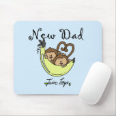 サルパパの双子Tシャツとギフト マウスパッド (マウス)