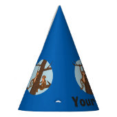 サルパーソナライズされた登山ツリーパーティー帽子 パーティーハット (左)