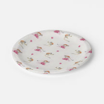 サルパーティー誕生日紙プレート