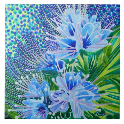 サルビアビーズブリスセラミックタイル タイル (正面)