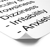 サルビア・ディヴィノルム植物の影響の図 ポスター (角)