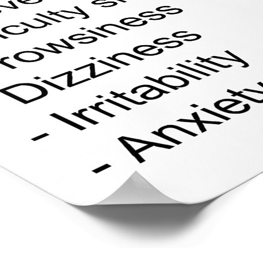 サルビア・ディヴィノルム植物の影響の図 ポスター (角)