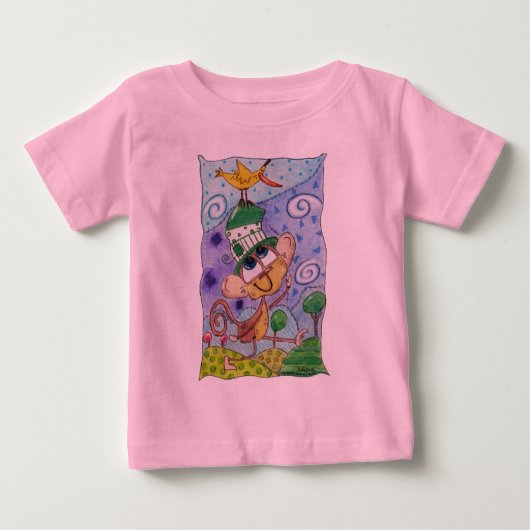 サルファンキーとバナナバード ベビーTシャツ (正面)