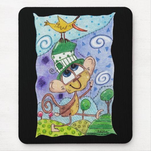 サルファンキーとバナナバード マウスパッド (正面)