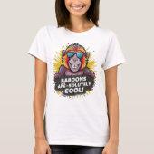 サルファンキー：ヒヒは完全に類人猿だクール Tシャツ (正面)