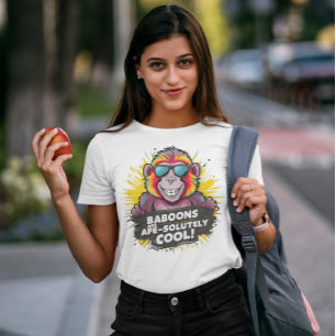 サルファンキー:ヒヒは完全に類人猿だクール Tシャツ
