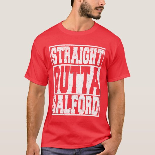 サルフォード出身でしょ、冗談でしょ Tシャツ (正面)