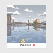 サルフォード・キーズの景色ステッカー シール (シート)