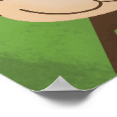 サルプリントキッズジャングルサファリアートプリント ポスター (角)