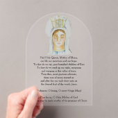 サルベレジーナアクリル祈りの言葉カード アクリル招待状 (インサイチュ (ポータブル))