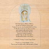 サルベレジーナアクリル祈りの言葉カード アクリル招待状 (正面)