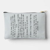 サルベレジーナヘイルホーリークイーンロザリオ祈りの言葉ポーチ アクセサリーポーチ (裏面)